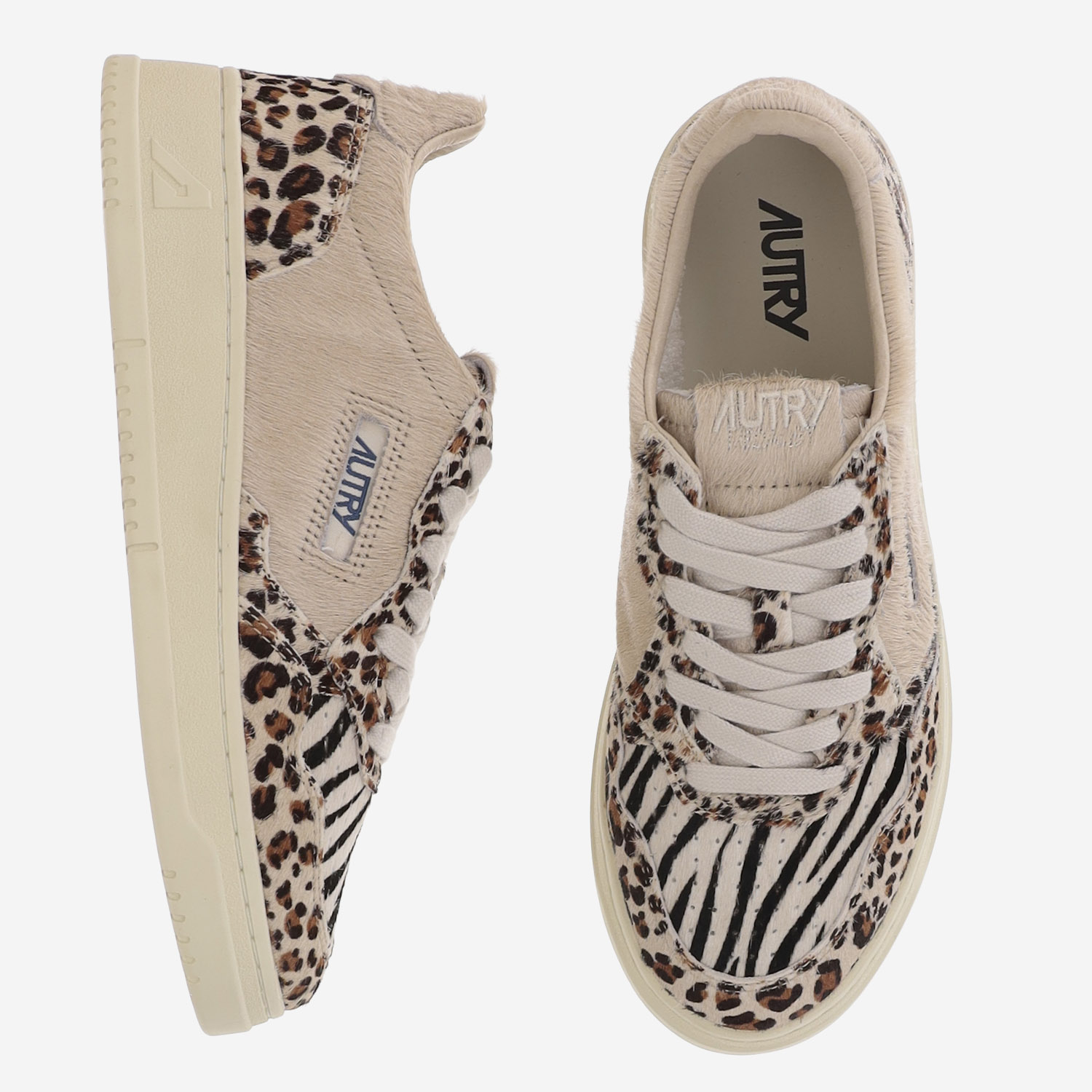 [AUTRY] Sneakers FW26 AULWJA02PONYSAFARI LEOZEBRAIVORY