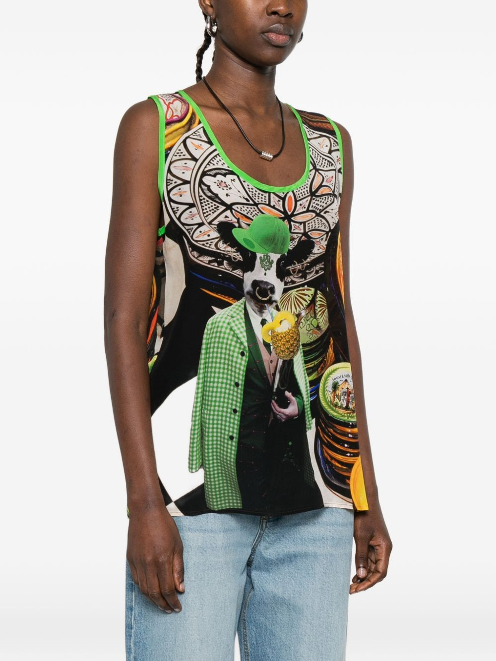 [THE ARTISTYLIST] Tank top SS26 COW TOP MLT