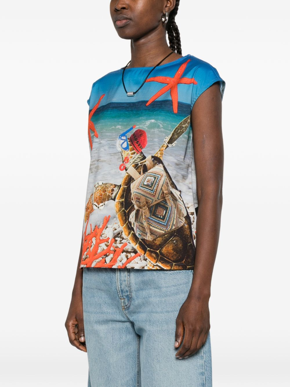[THE ARTISTYLIST] T-shirts Sleeveless SS26 TURTLE TOP MLT