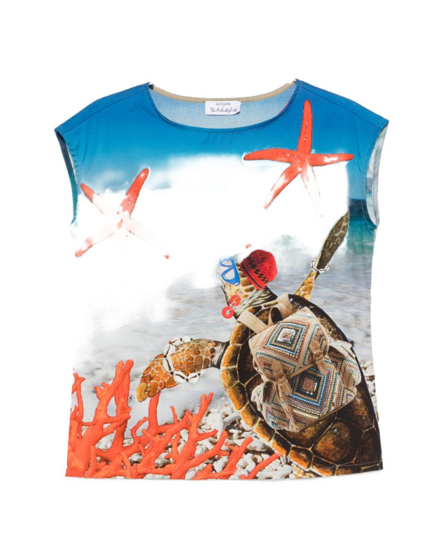 [THE ARTISTYLIST] T-shirts Sleeveless SS26 TURTLE TOP MLT