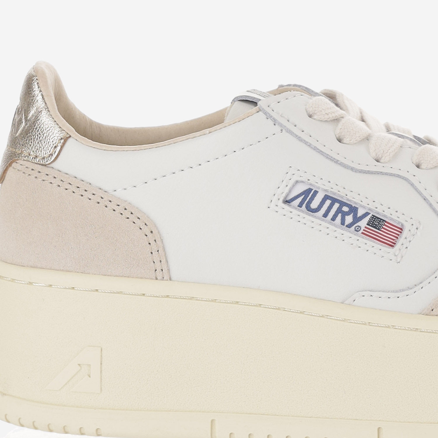 [AUTRY] Sneakers FW26 PTLWLS01LEATSUEDEWHTPLAT