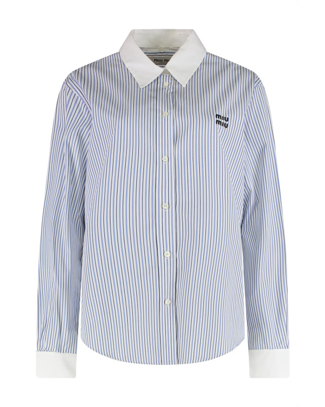 [Miu Miu] Shirts Long Sleeve FW25 MK1972SOOO174T_F0W3B