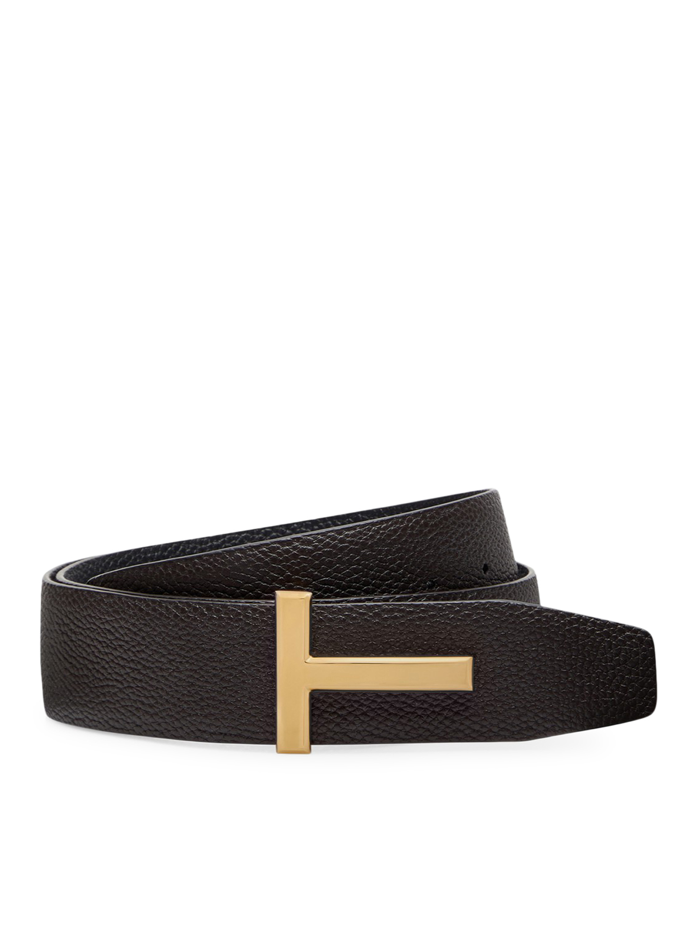 [Tom Ford] Belt SS26 TB178LCL236GENB BROWN BLACK