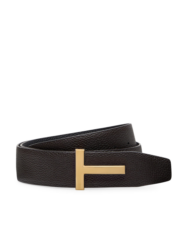 [Tom Ford] Belt SS26 TB178LCL236GENB BROWN BLACK