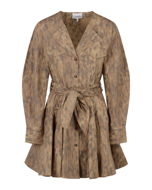 [GANNI] Long sleeve dress SS26 A1030478ZZT