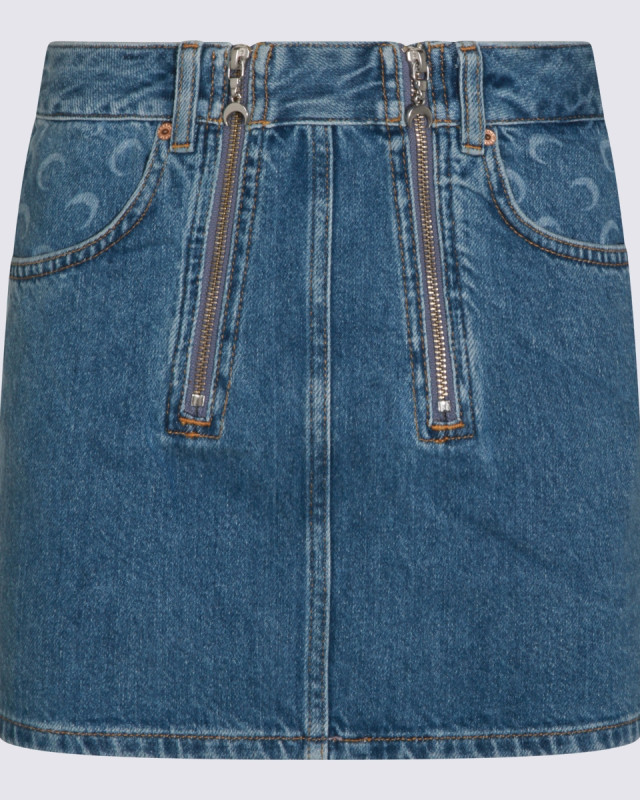 [MARINE SERRE] Mini skirt SS26 WSK135ACDEN0002BL05