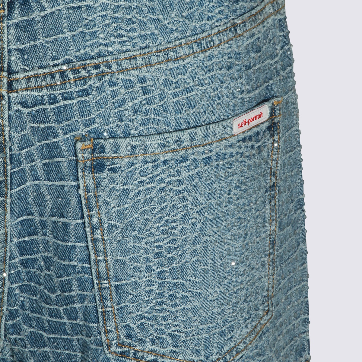[Self - portrait] Shorts SS26 SS26804PBBLBLUE