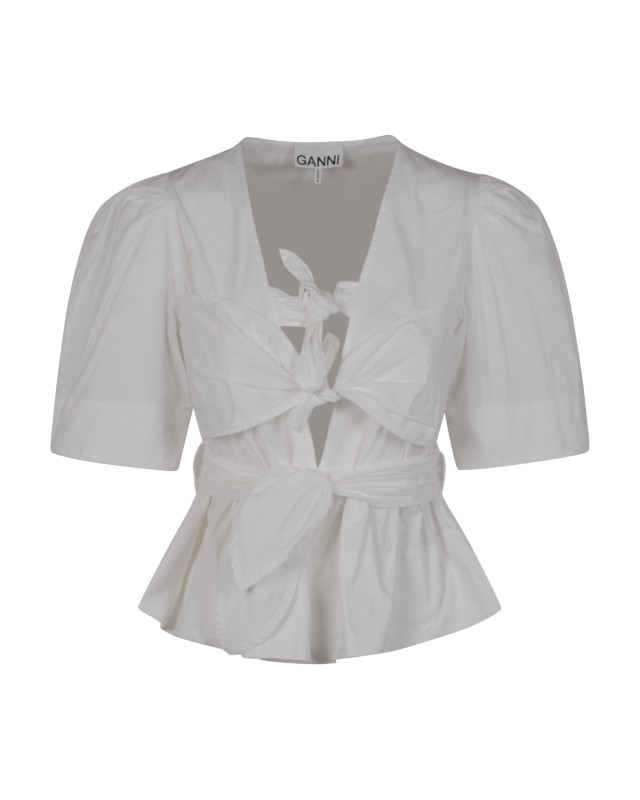 [GANNI] Shirts Short Sleeve SS26 W0309151
