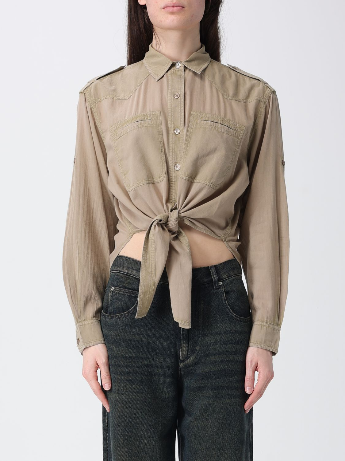 [Isabel Marant Etoile] Shirts Long Sleeve SS26 CH0304FAD1I05E 67LK