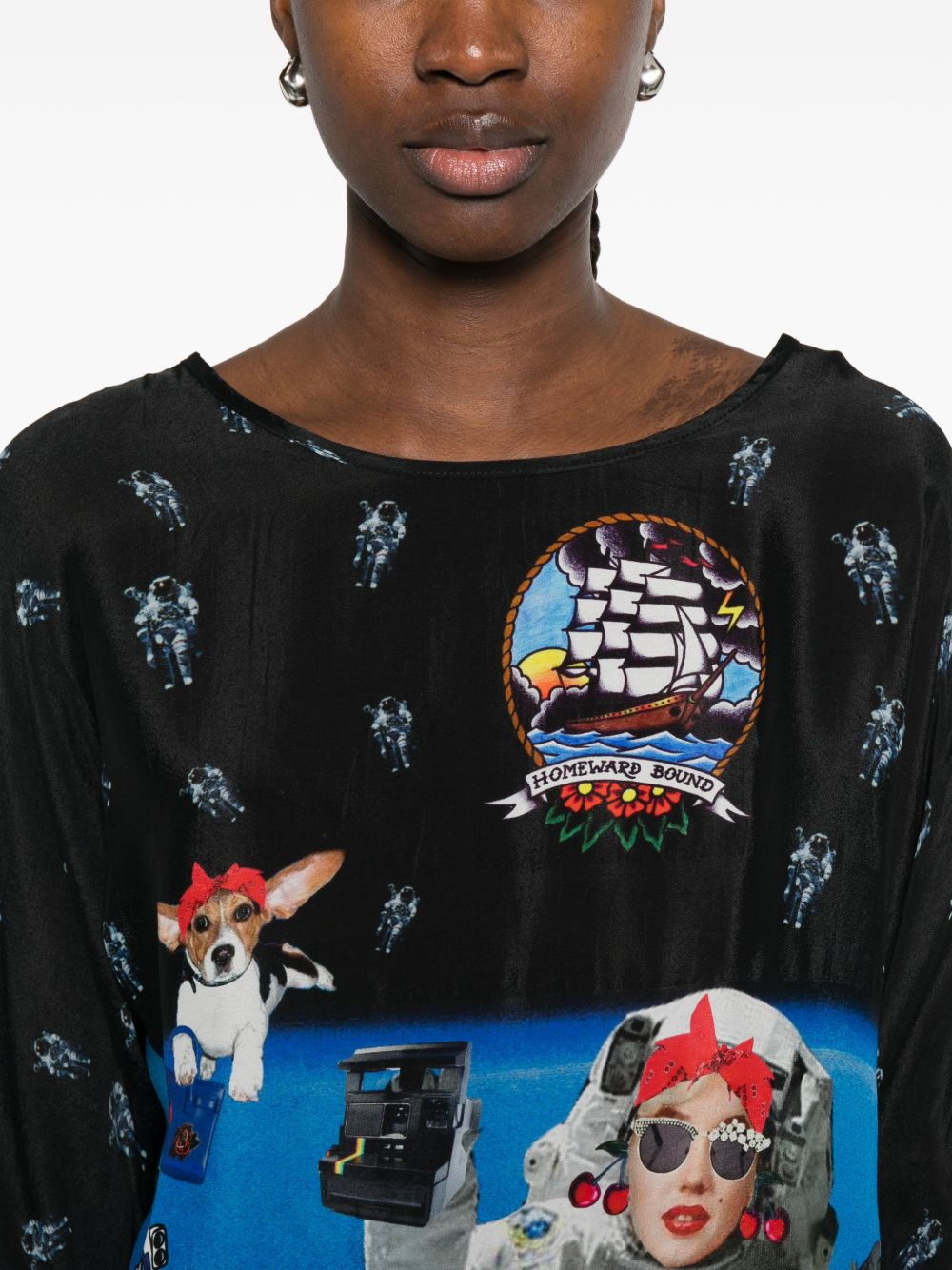 [THE ARTISTYLIST] T-shirts Long Sleeve SS26 SPACE BLOUSE MLT