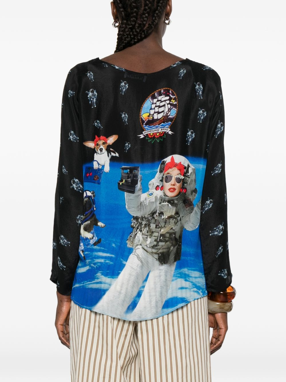 [THE ARTISTYLIST] T-shirts Long Sleeve SS26 SPACE BLOUSE MLT