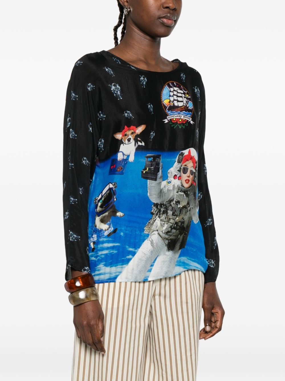 [THE ARTISTYLIST] T-shirts Long Sleeve SS26 SPACE BLOUSE MLT
