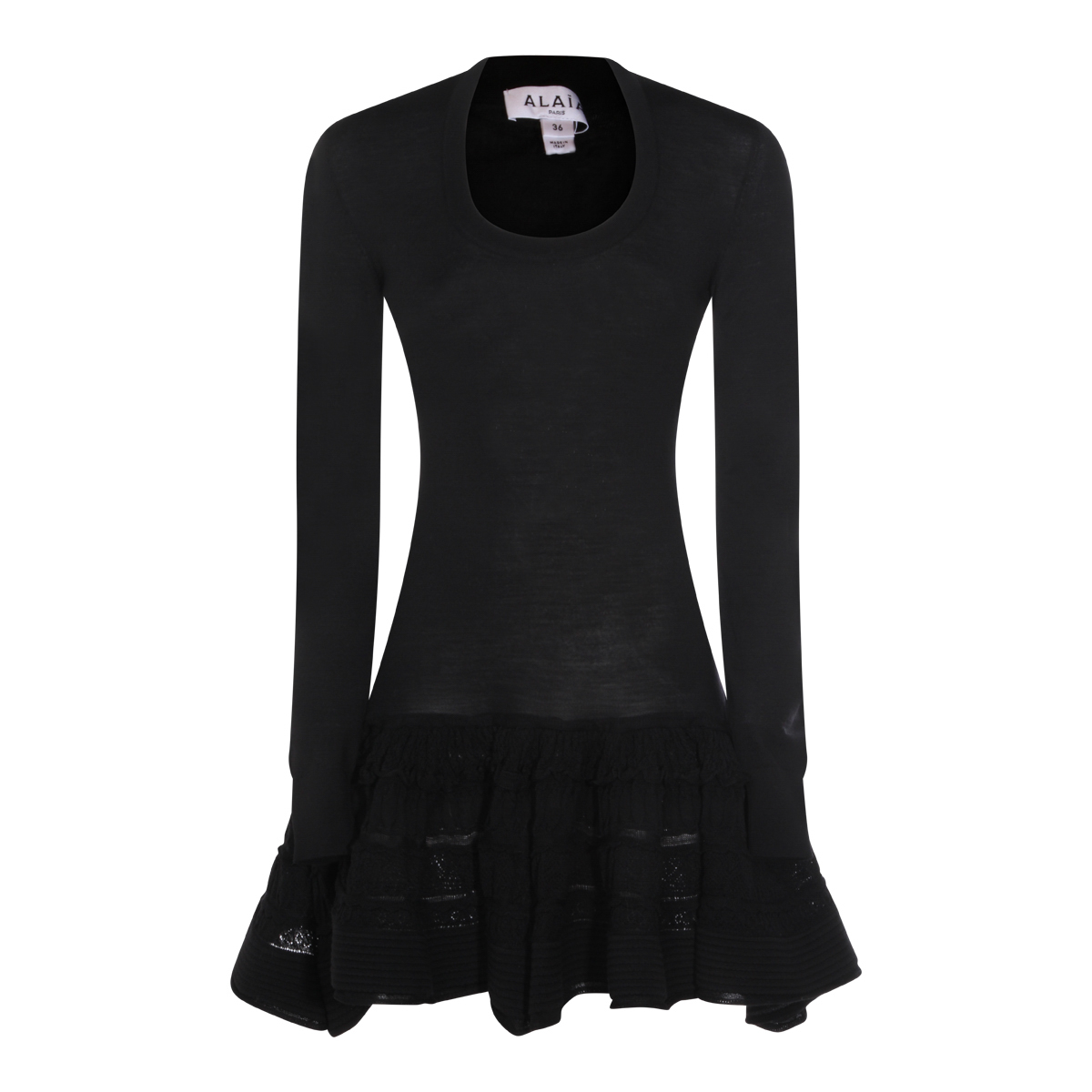 [Alaia] Long sleeve dress SS26 AA9R2867K164C995