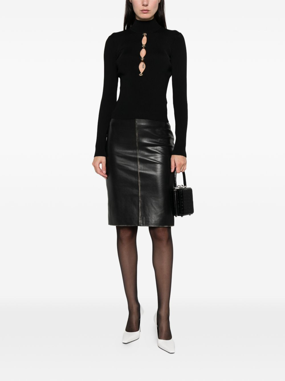 [SELF PORTRAIT] Knitwear SS26 RS26 138T B BLK