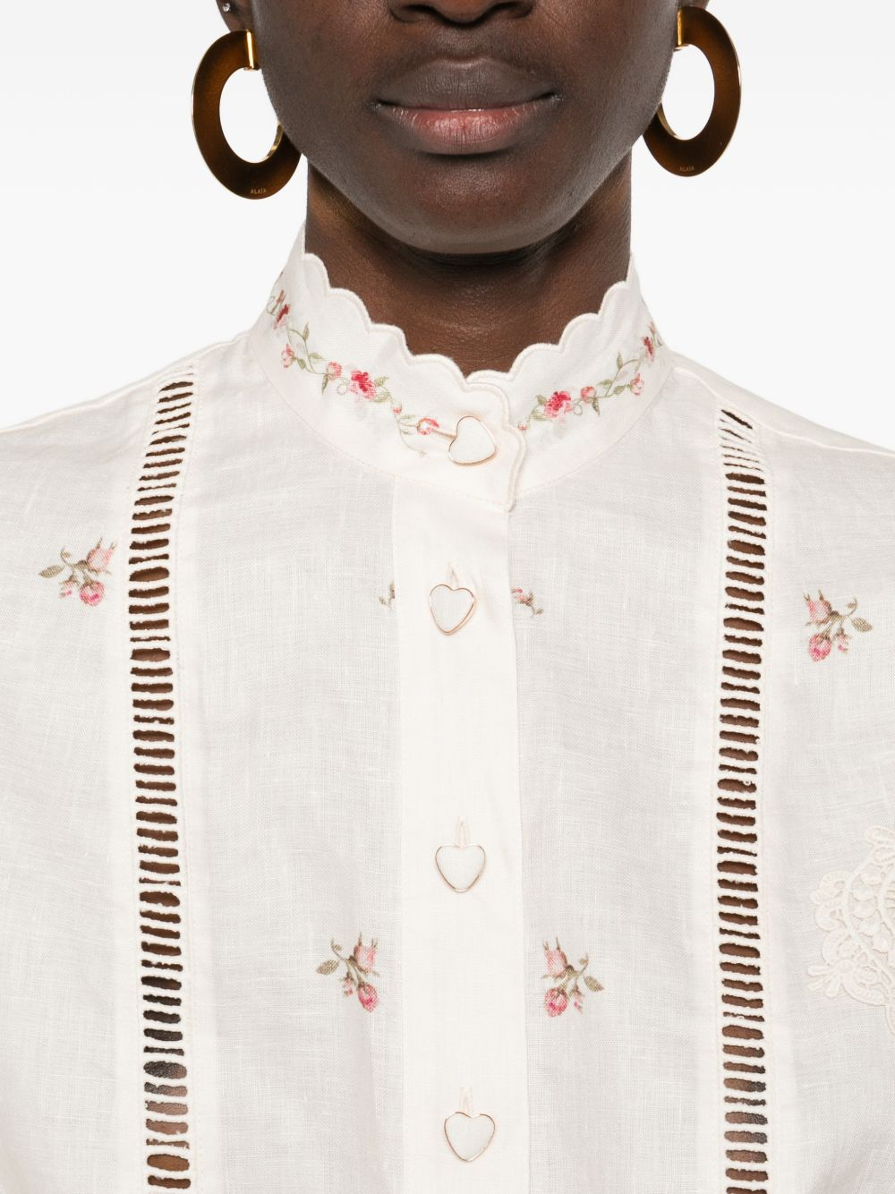 [Zimmermann] Shirts Short Sleeve SS26 5378TRS264 CPKR