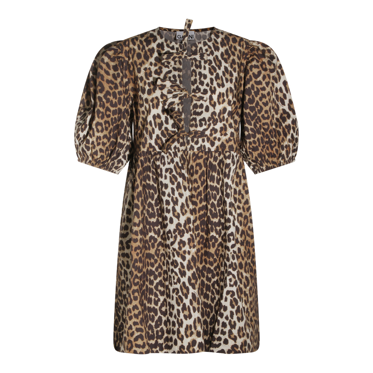 [GANNI] Short sleeve dress SS26 F9758943