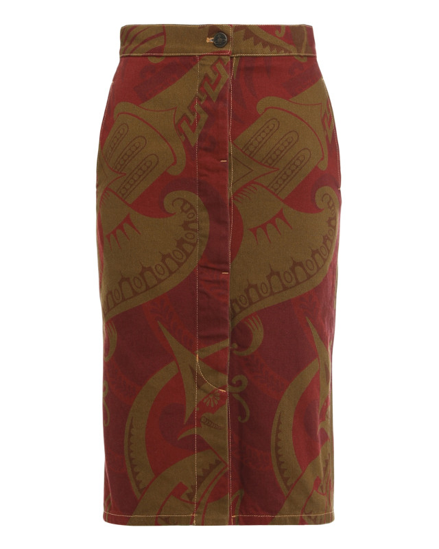 [Vivienne Westwood] Midi skirt FW25 1903001CW00SD_O305