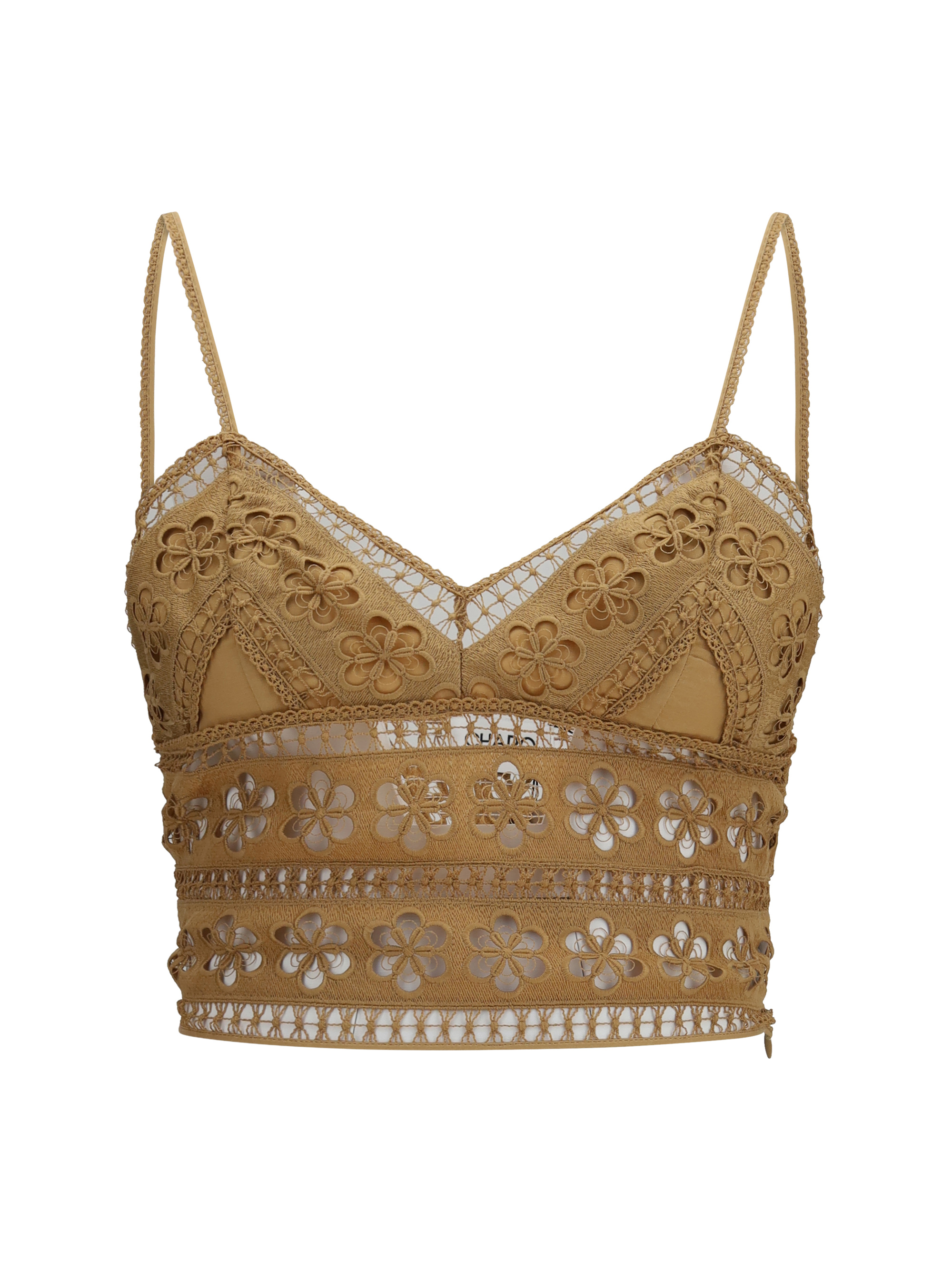 Melie Top in cotton voile and embroidered lace