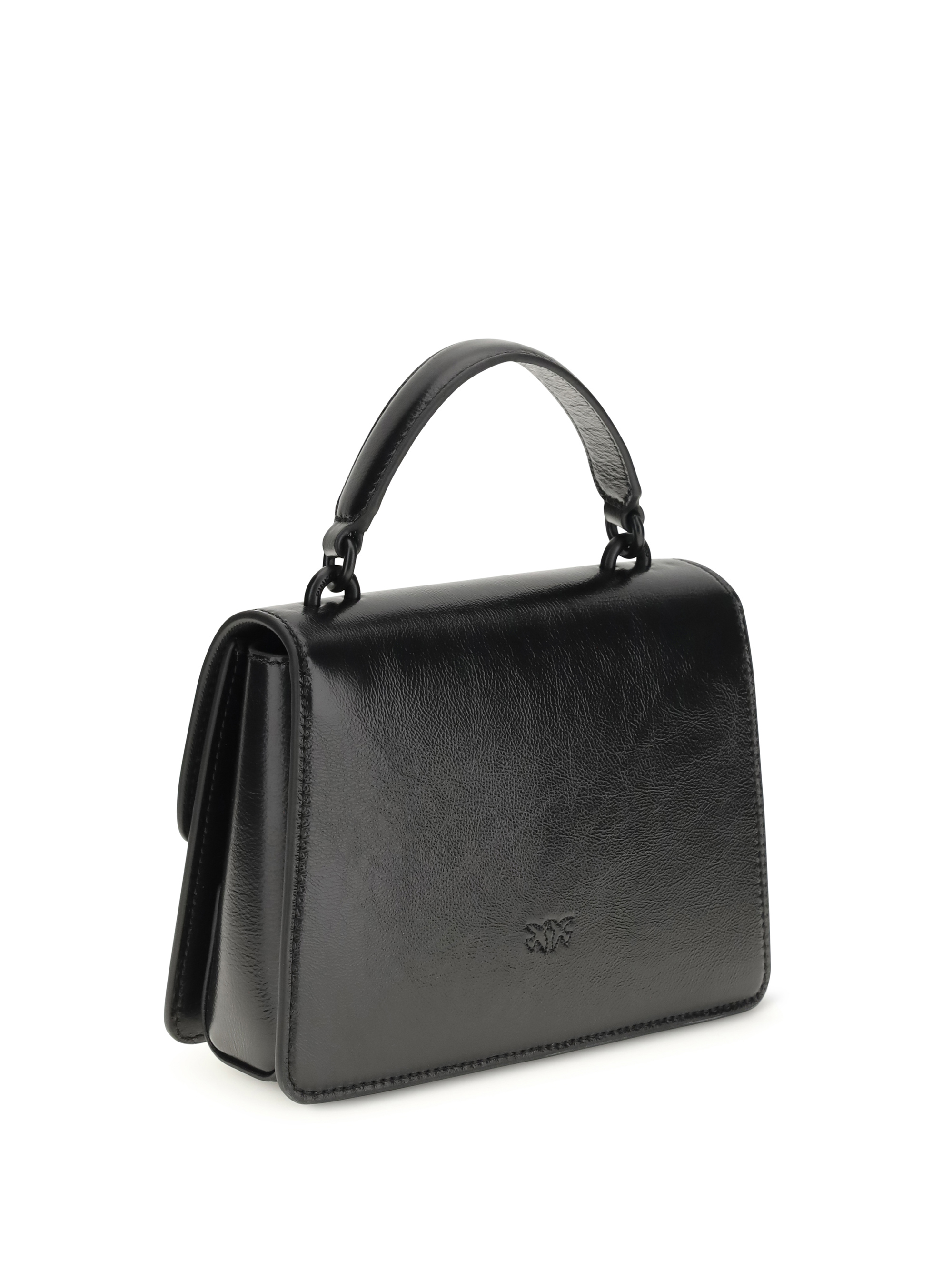 Shiny leather Love One Top mini Handbag
