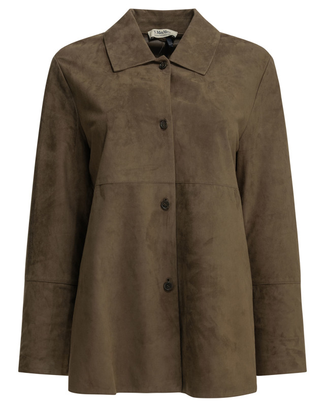 [Max Mara S] Leather Jacket FW26 2629446011600SMMGOCCE001