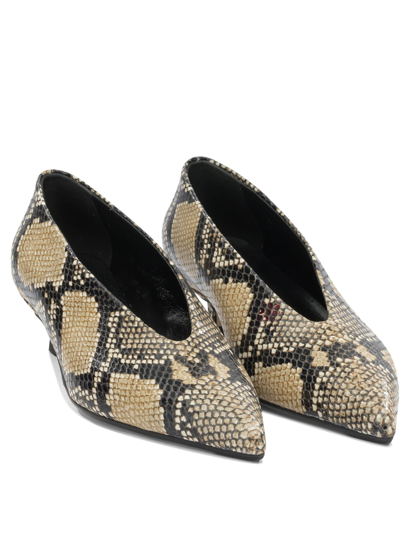 [Aeyde] Pumps FW26 CLARASNAKE PRINT CALF LEATHERHAZELNUT