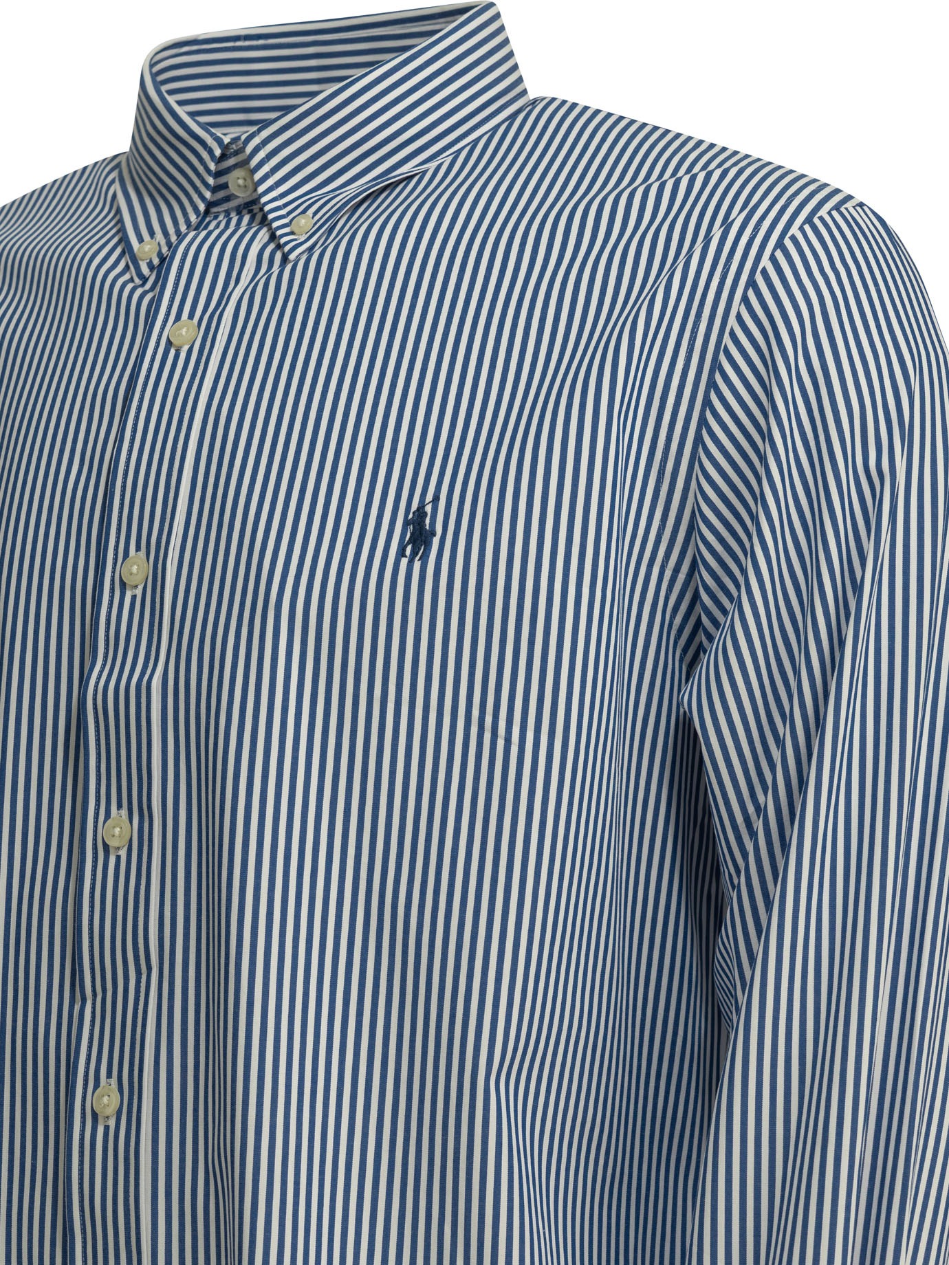 [Polo Ralph Lauren] Shirts FW26 710928255008BLUE/WHITE BENGAL STRIP