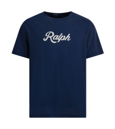 [Polo Ralph Lauren] T-shirts Short Sleeve FW26 710936401011DARK COBALT/WHITE