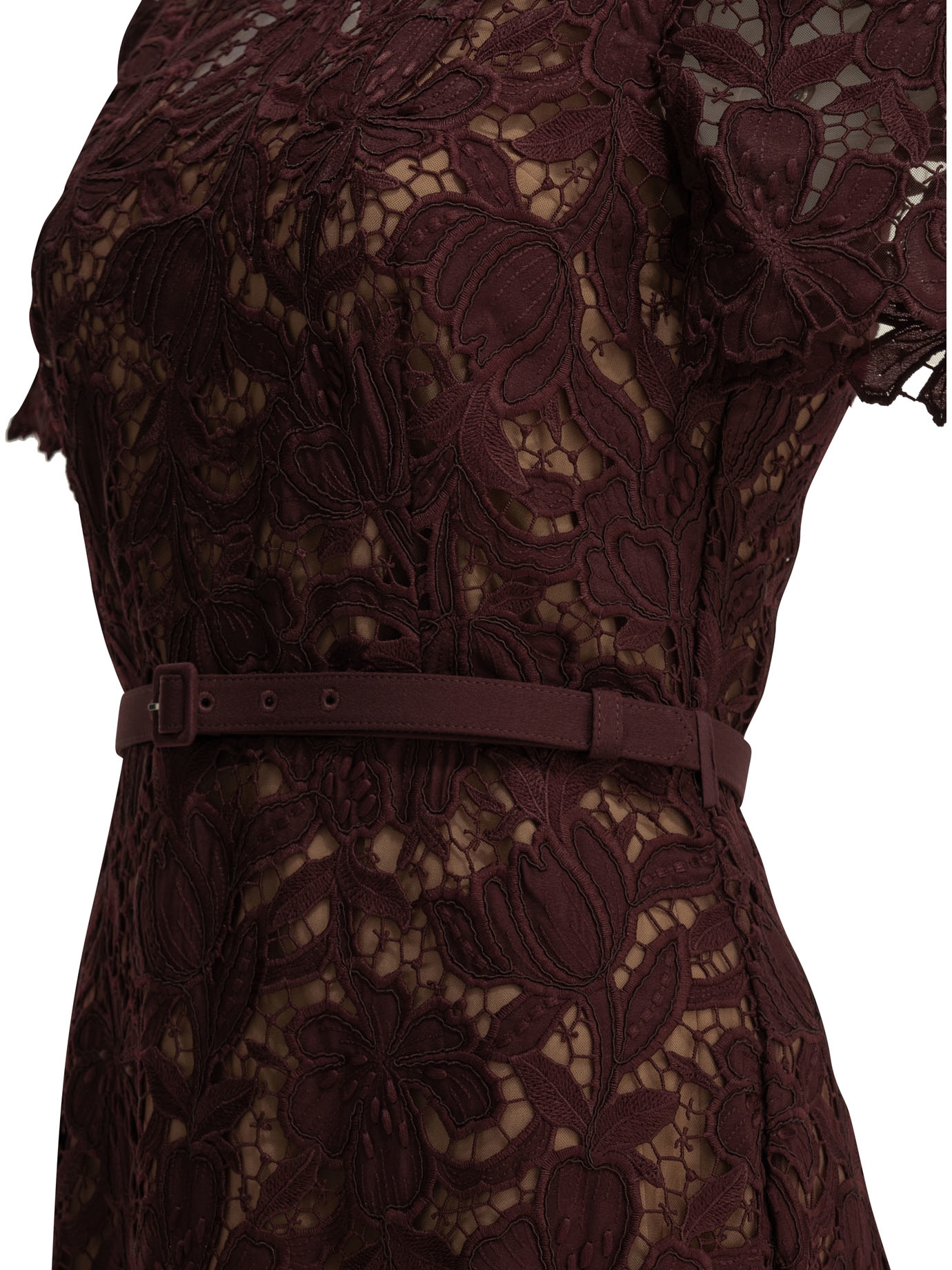 [Self-portrait] Dress FW26 PF26-107M-BUBURGUNDY