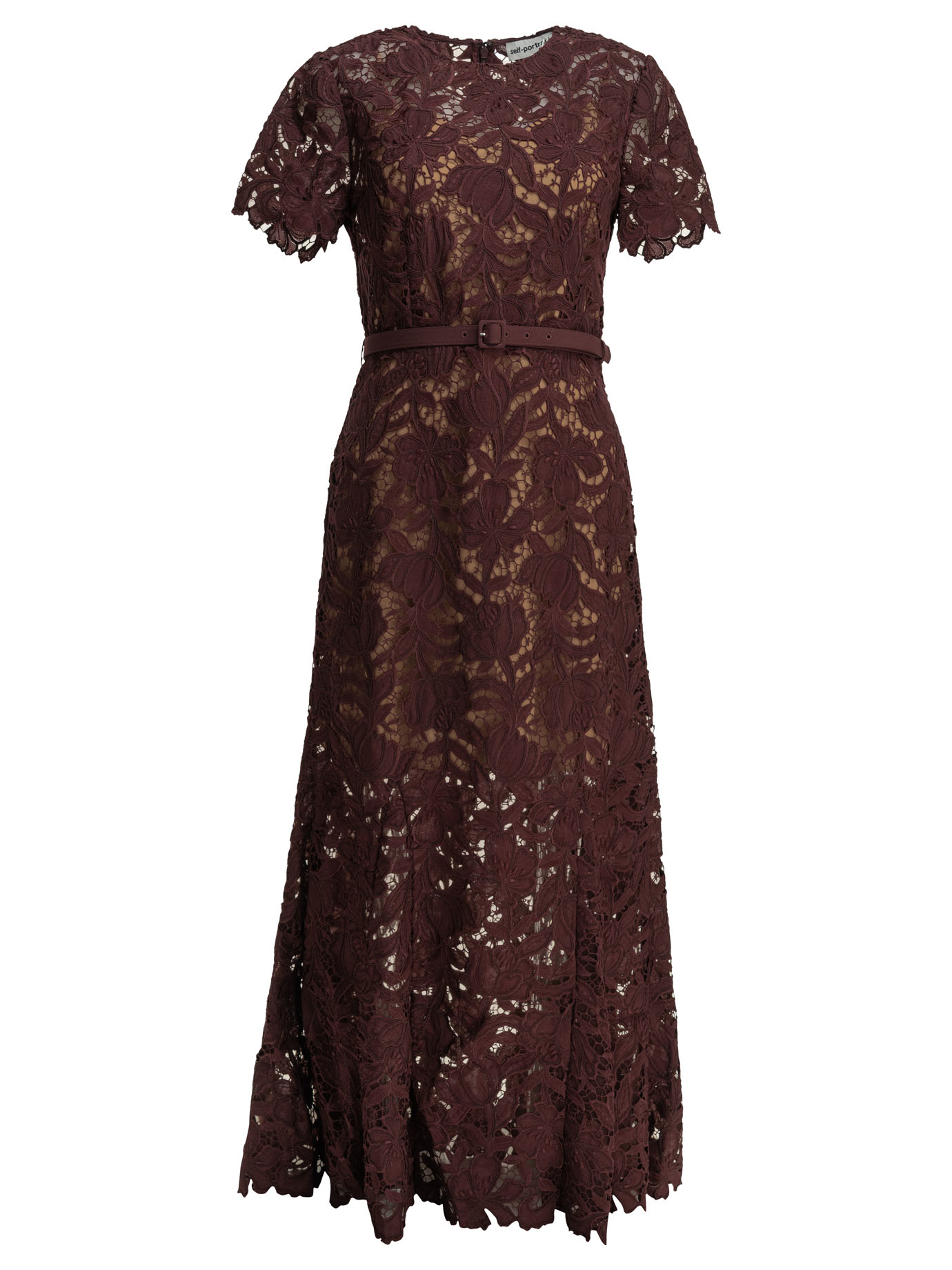[Self-portrait] Dress FW26 PF26-107M-BUBURGUNDY