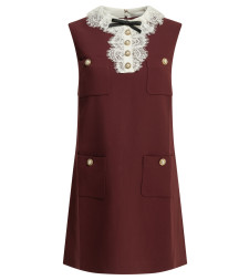 [Self-portrait] Sleeveless dress FW26 PF26-001SB-BUBURGUNDY