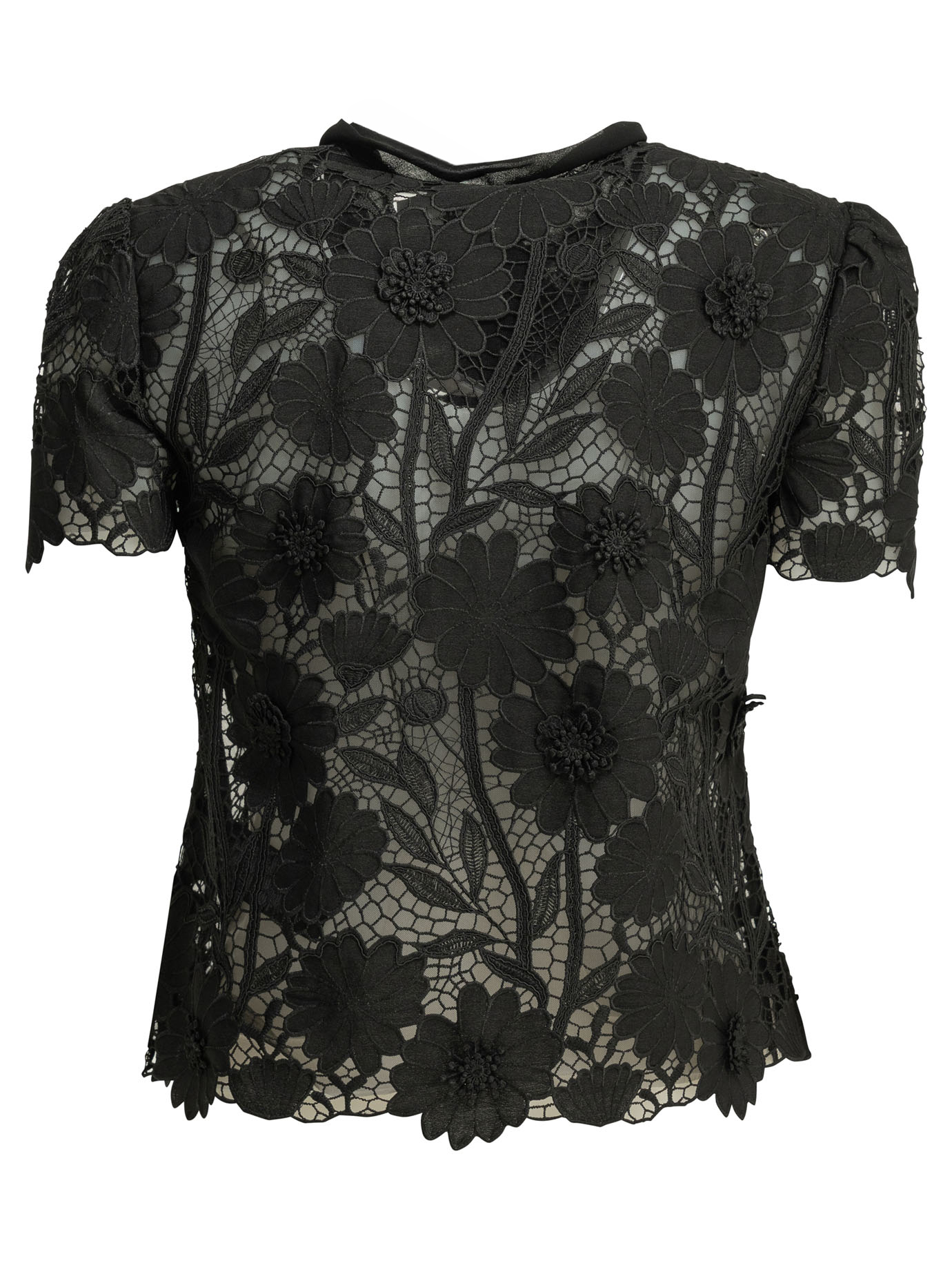 [Self-portrait] Blouse FW26 PF26-111T-BBLACK