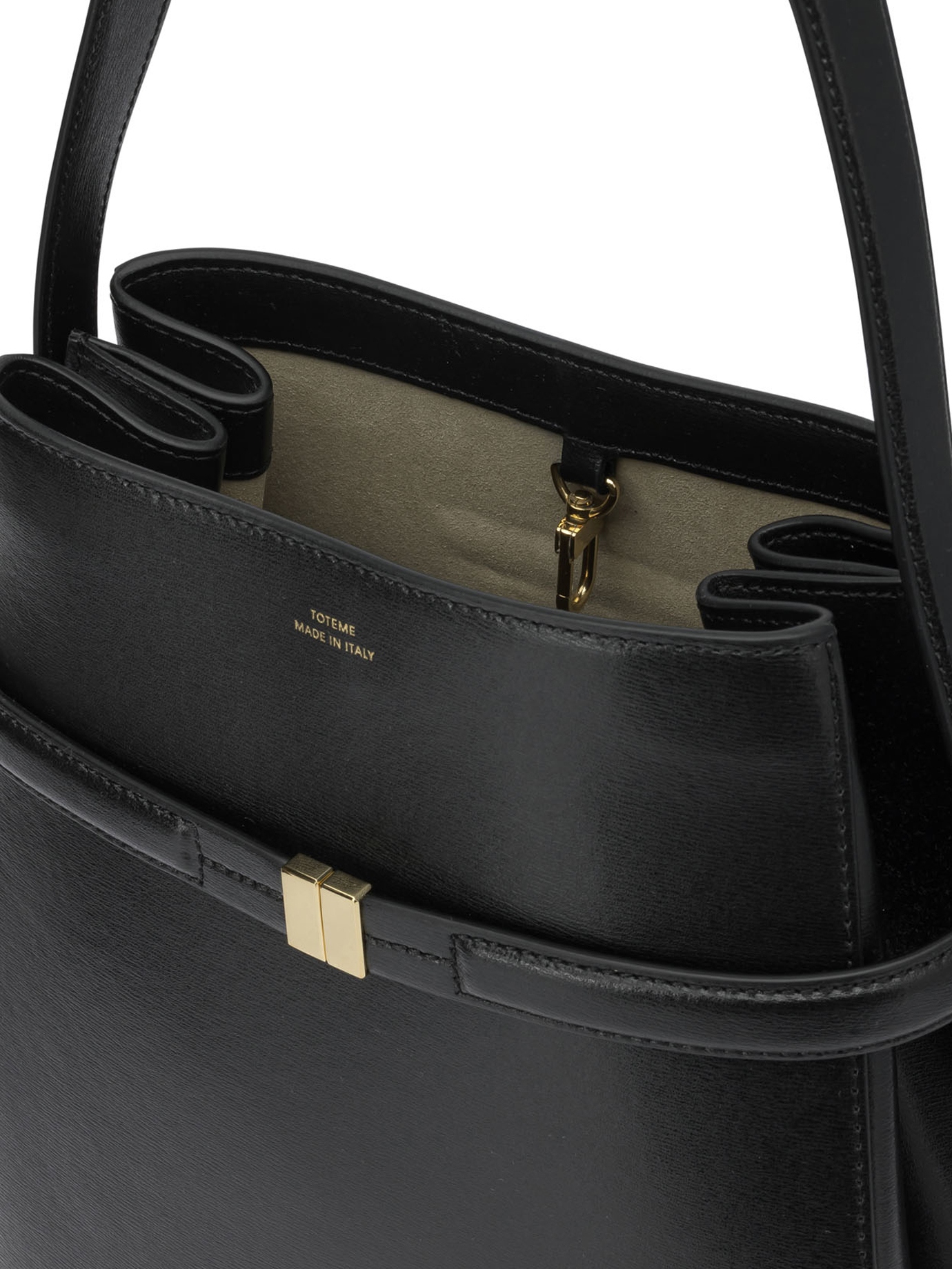 [TOTEME] Shoulder bag FW26 244-WAL0048-LE0025-001BLACK