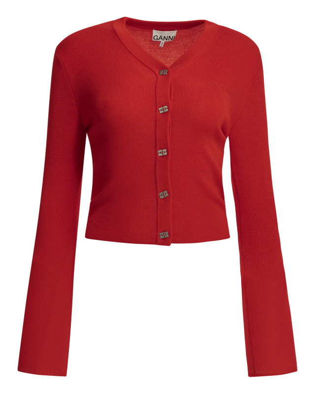 [GANNI] Cardigan FW26 A116001206P