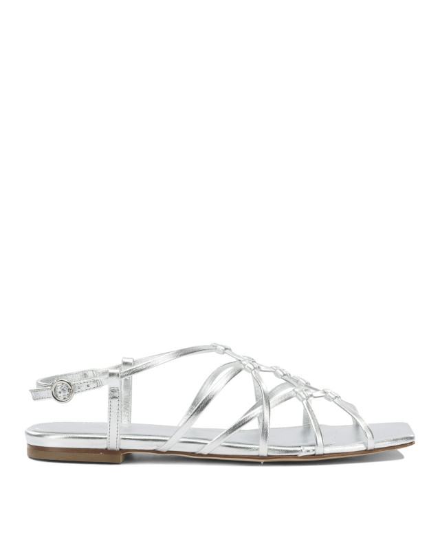 [Aeyde] Sandals FW26 ANISALAMINATED NAPPA LEATHERSILVER