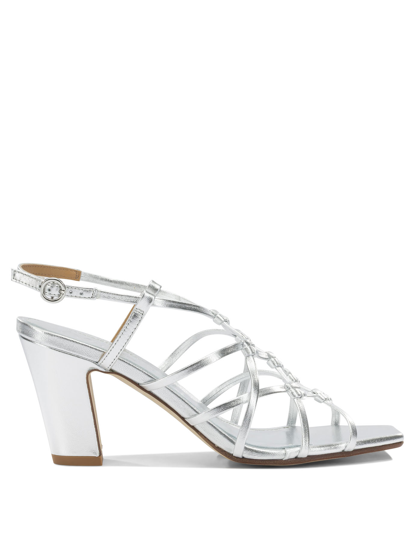 [Aeyde] Sandals FW26 ACACIALAMINATED NAPPA LEATHERSILVER