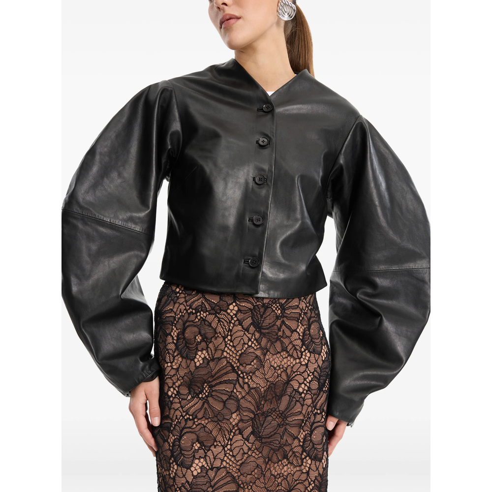 [ROTATE] Leather Jacket FW26 116172100 FITTED 100