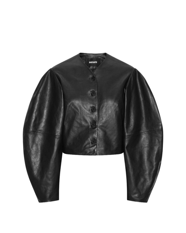 [ROTATE] Leather Jacket FW26 116172100 FITTED 100