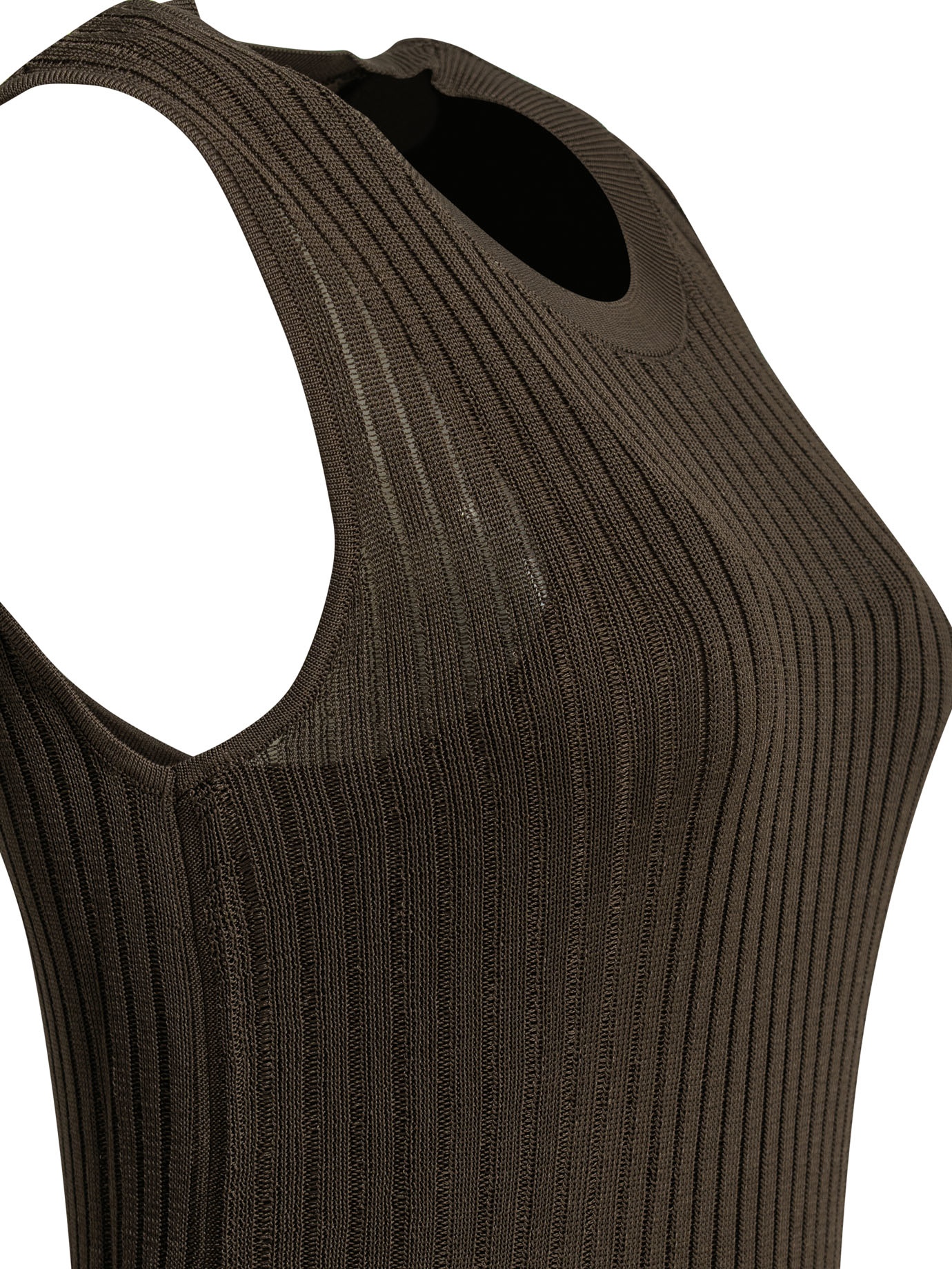[LouLou De Saison] Sleeveless dress SS26 ICARIABROWN