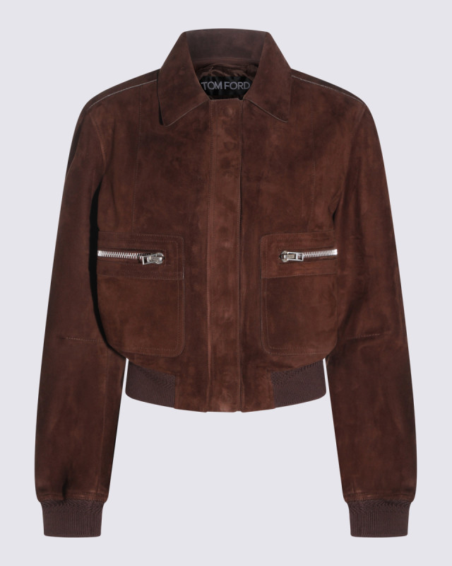 [Tom Ford] Leather Jacket SS26 CSL794LEX417EBB