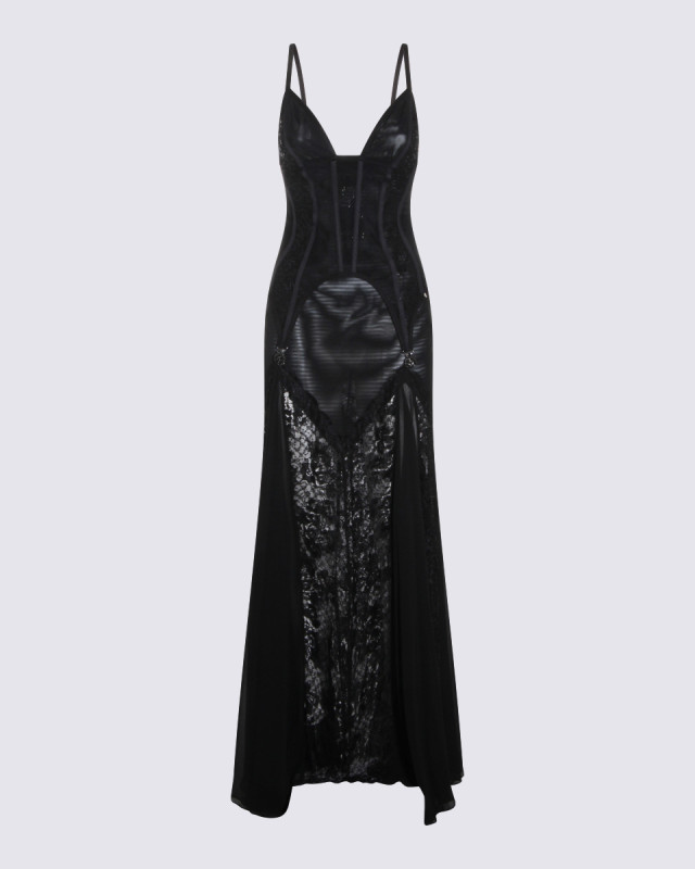 [NISSA] Sleeveless dress SS26 RRS16330BLACK