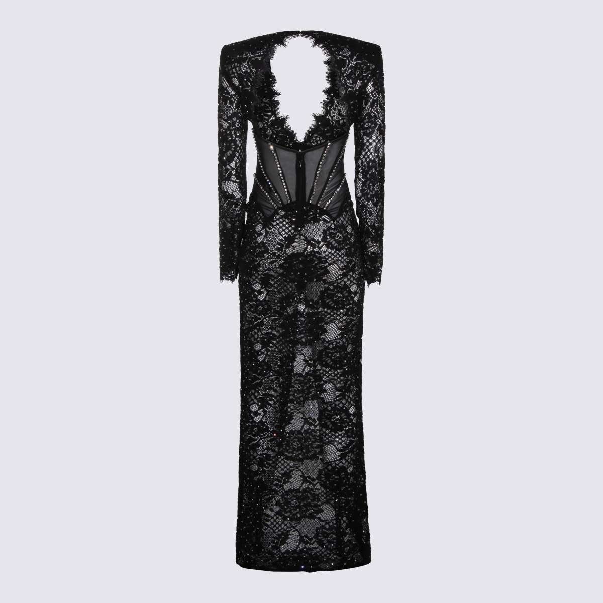 [NISSA] Long sleeve dress SS26 RRS16309ABLACK