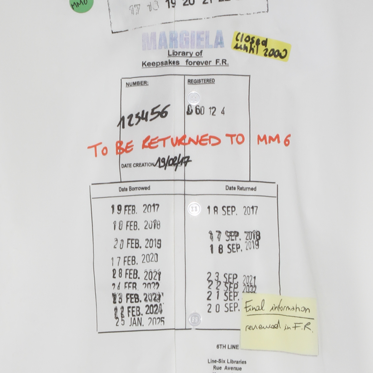 [MM6 Maison Margiela] Shirts Long Sleeve SS26 S52DL0237M35480101