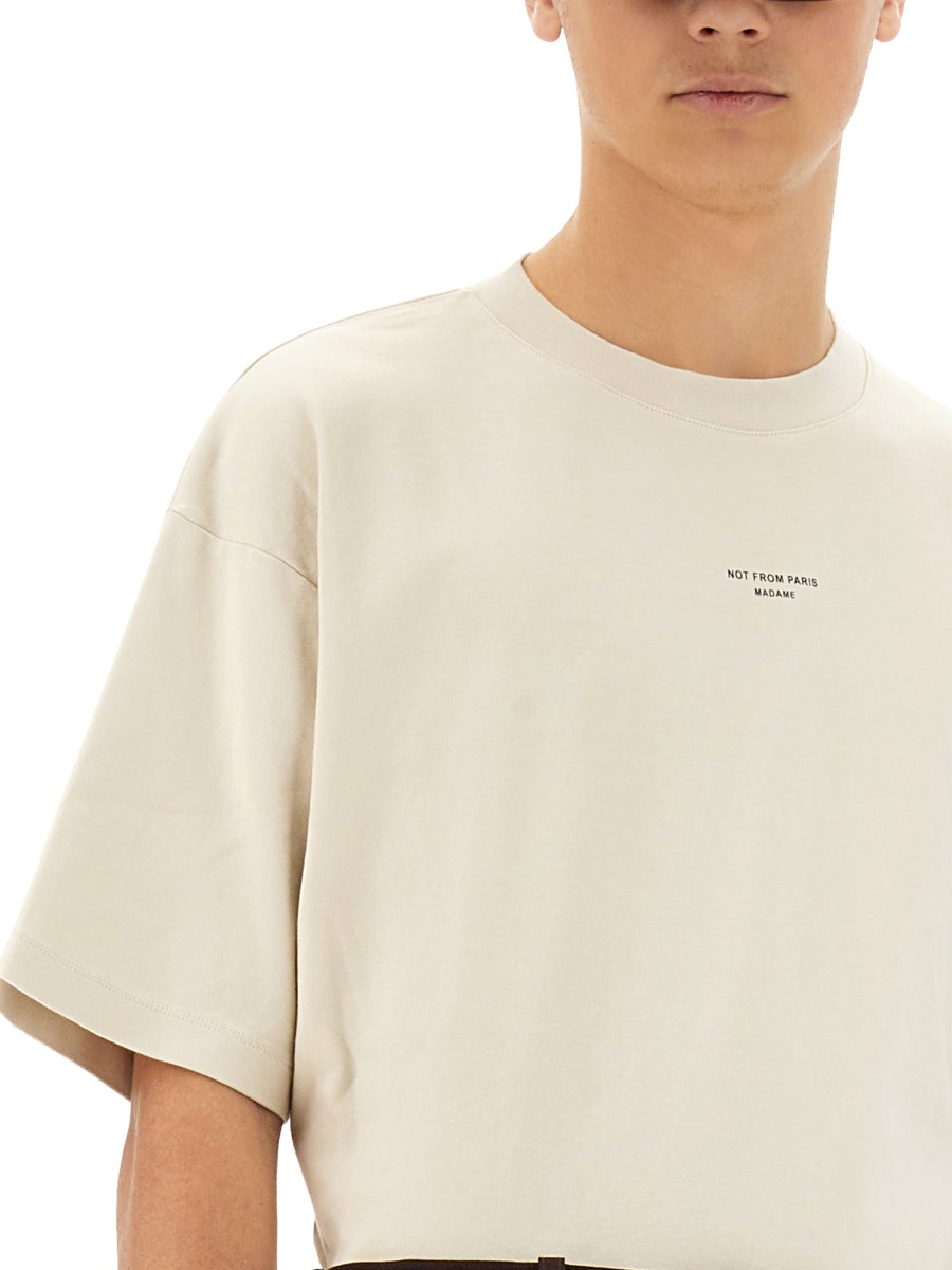 [DROLE DE MONSIEUR] T-shirts Short Sleeve FW26 TS202_CO002MASTIC