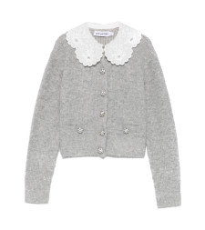 [SELF PORTRAIT] Cardigan SS26 RS26123CGRGREY