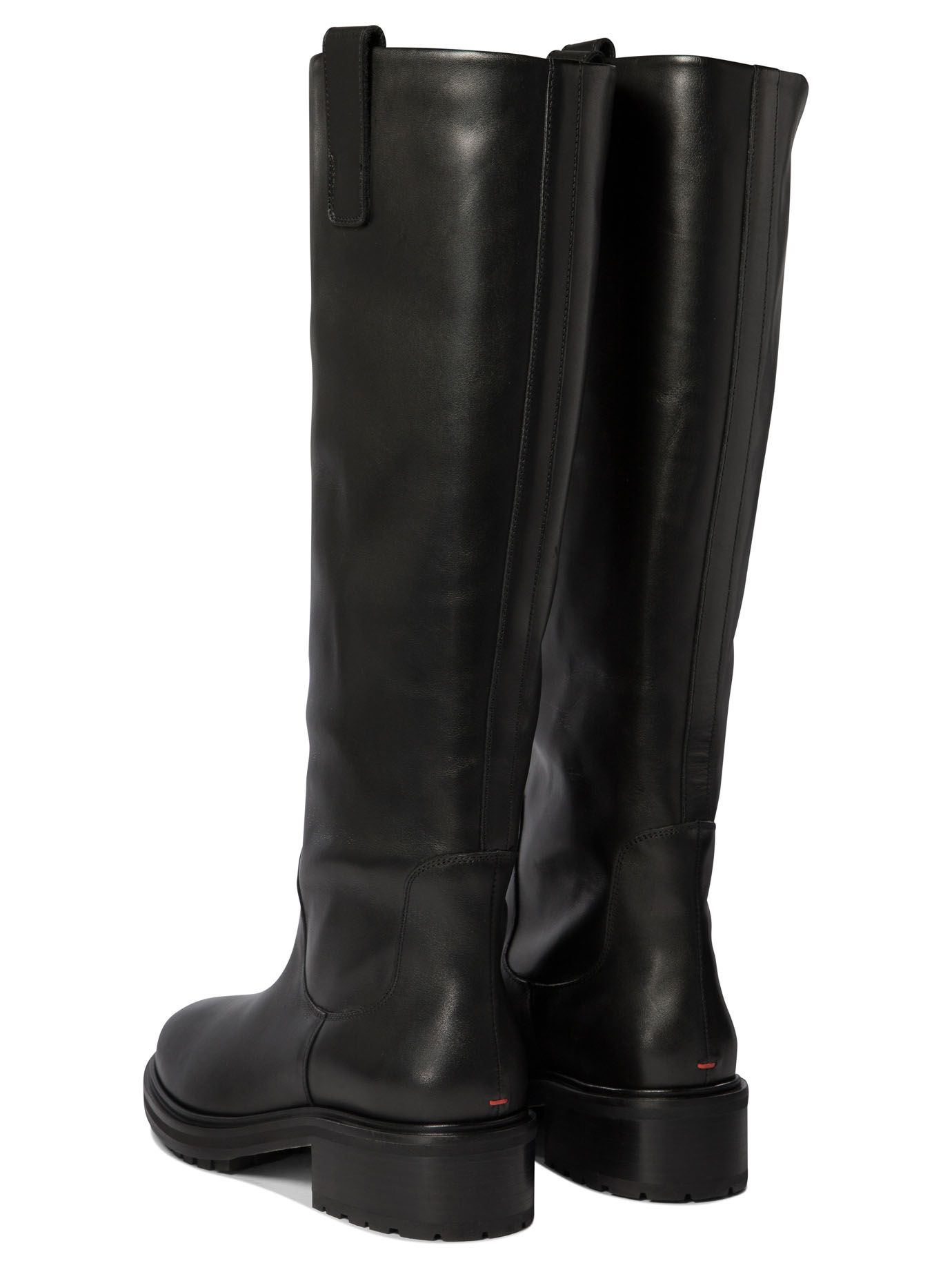[Aeyde] Long Boots FW26 HENRYCALF LEATHERBLACK