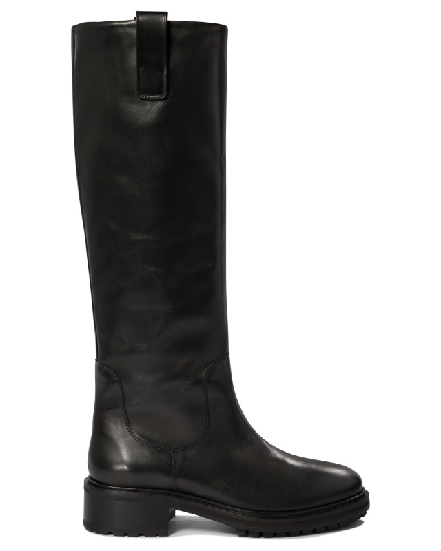 [Aeyde] Long Boots FW26 HENRYCALF LEATHERBLACK