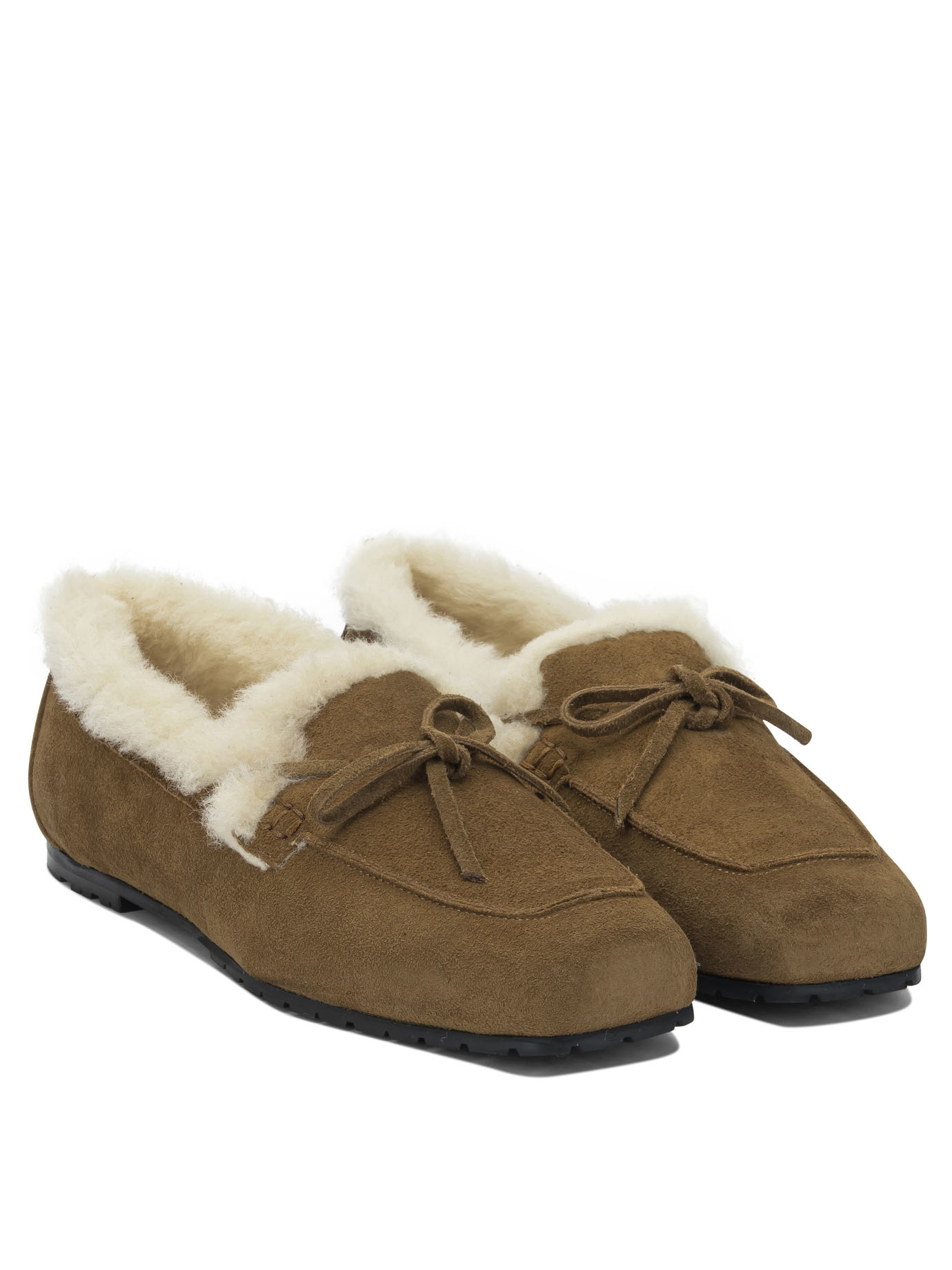 [Aeyde] Loafer FW26 JASPERCOW SUEDE LEATHER/SHEARLINGTOBACCO