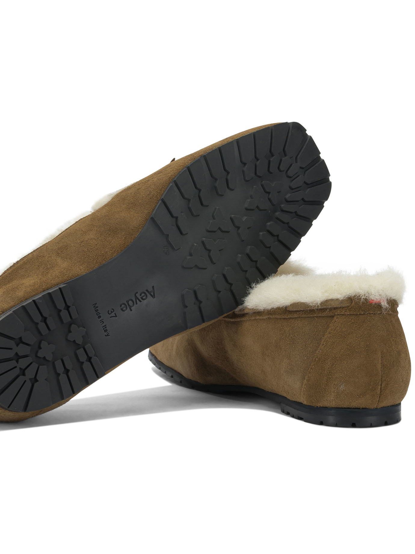 [Aeyde] Loafer FW26 JASPERCOW SUEDE LEATHER/SHEARLINGTOBACCO