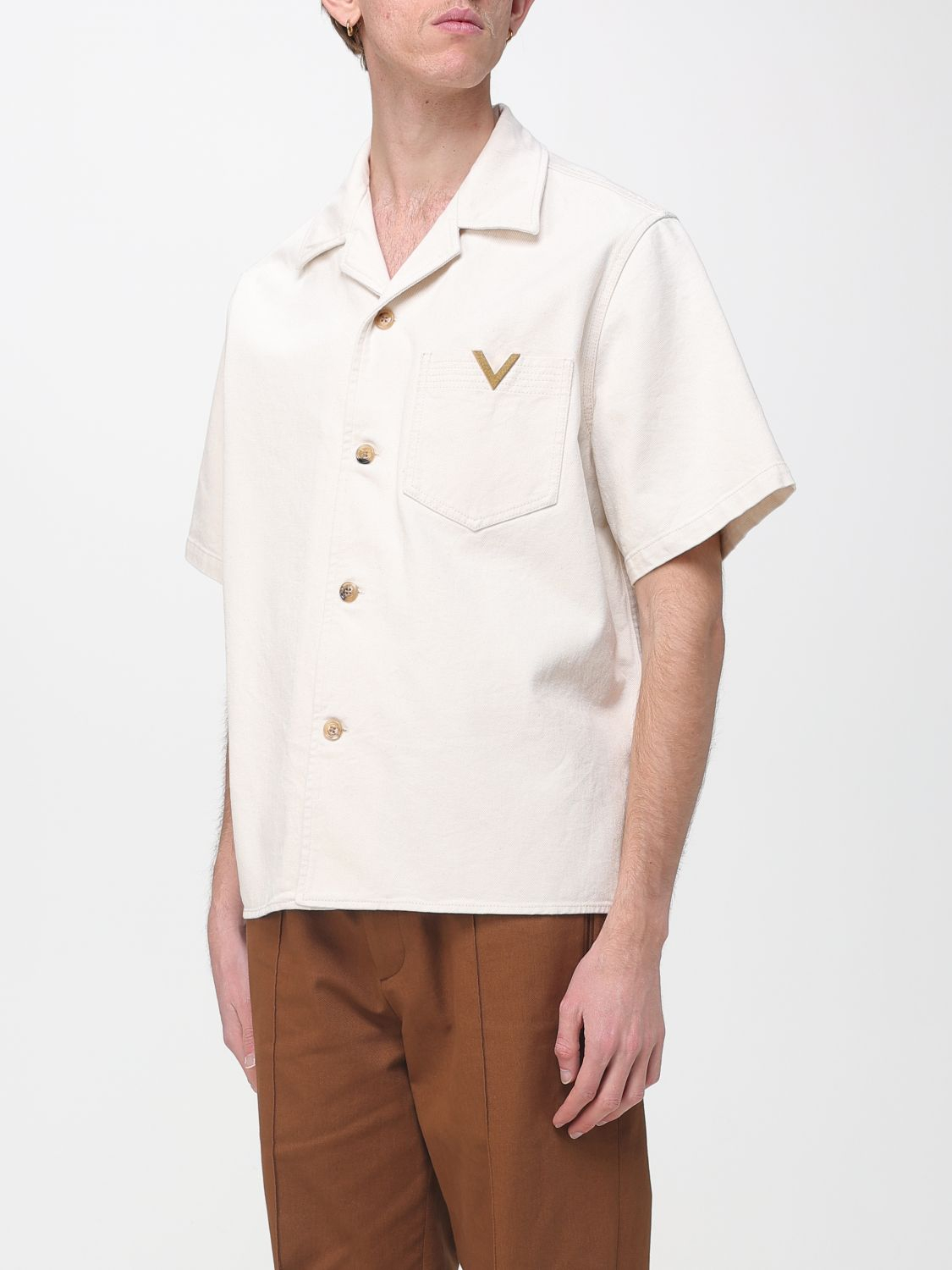 [Valentino] Shirts Short Sleeve SS26 8V3DBA10B9W A03