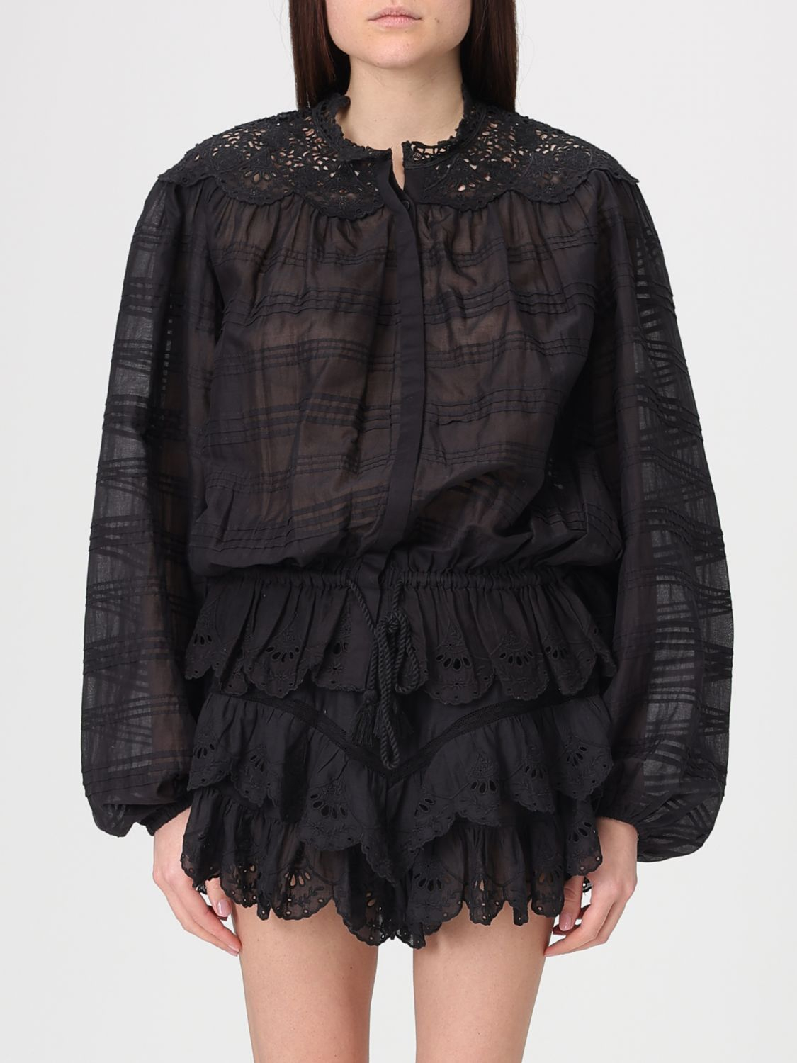 [Isabel Marant Etoile] Shirts Long Sleeve SS26 HT0767FAD1J05E 01BK